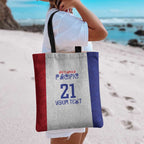 New Zealand Rugby Pacific Personalised Tote Bag Maori Style Tribal Tapa Pattern - Aussie Hoodie