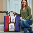 New Zealand Rugby Pacific Personalised Travel Bag Maori Style Tribal Tapa Pattern - Aussie Hoodie