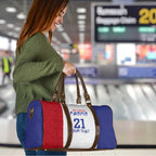 New Zealand Rugby Pacific Personalised Travel Bag Maori Style Tribal Tapa Pattern - Aussie Hoodie