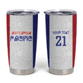New Zealand Rugby Pacific Personalised Tumbler Cup Maori Style Tribal Tapa Pattern