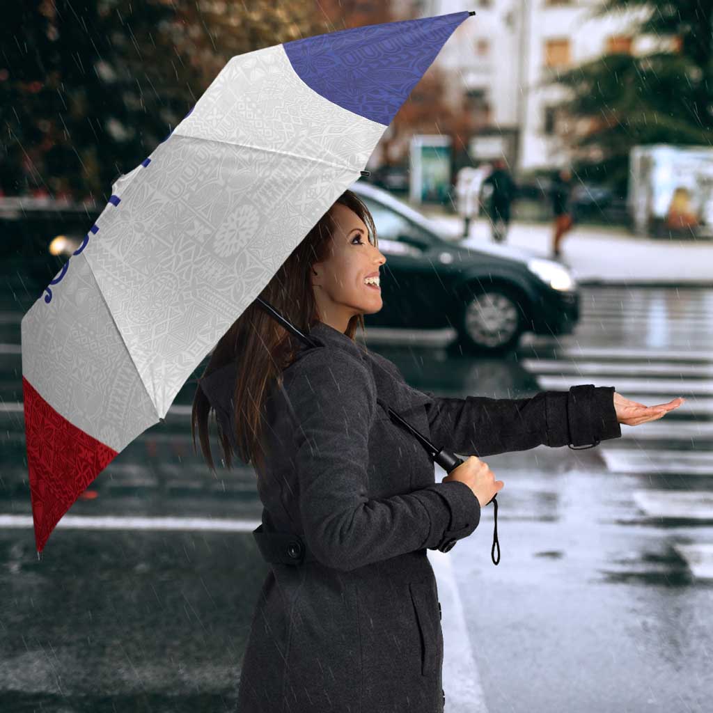 New Zealand Rugby Pacific Personalised Umbrella Maori Style Tribal Tapa Pattern - Aussie Hoodie