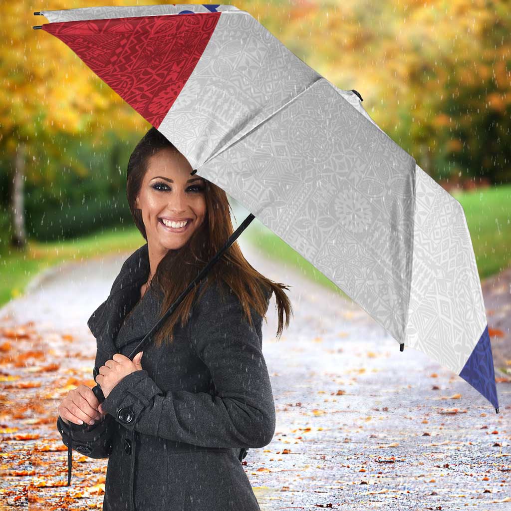 New Zealand Rugby Pacific Personalised Umbrella Maori Style Tribal Tapa Pattern - Aussie Hoodie