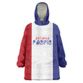 New Zealand Rugby Pacific Personalised Wearable Blanket Hoodie Maori Style Tribal Tapa Pattern