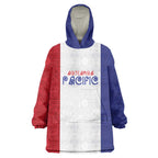 New Zealand Rugby Pacific Personalised Wearable Blanket Hoodie Maori Style Tribal Tapa Pattern