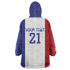 New Zealand Rugby Pacific Personalised Wearable Blanket Hoodie Maori Style Tribal Tapa Pattern