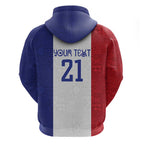 New Zealand Rugby Pacific Personalised Zip Hoodie Maori Style Tribal Tapa Pattern