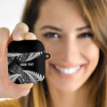 New Zealand Rugby Pacific Personalised AirPods Case All Black Maori Pasifika Fern Pattern - Aussie Hoodie