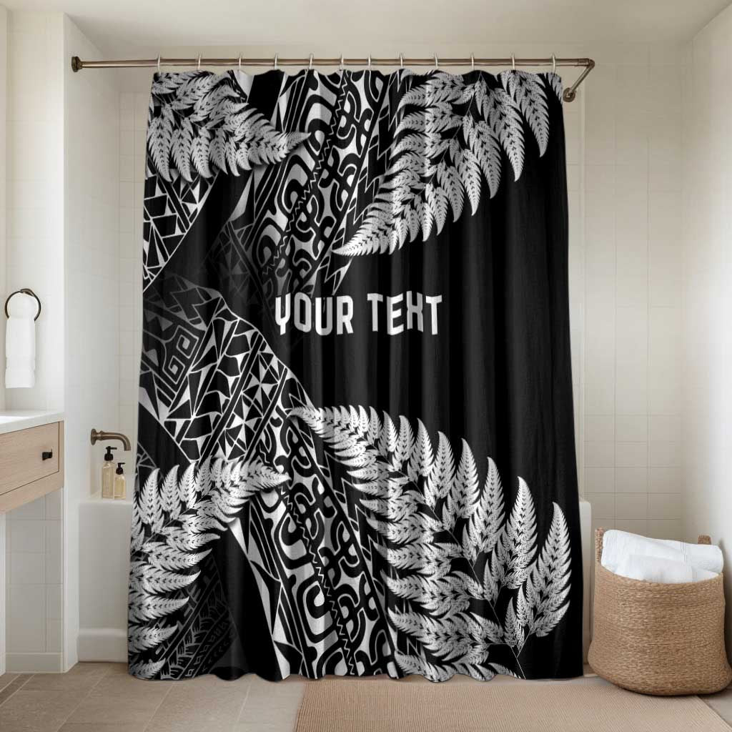New Zealand Rugby Pacific Personalised Bathroom Set All Black Maori Pasifika Fern Pattern - Aussie Hoodie