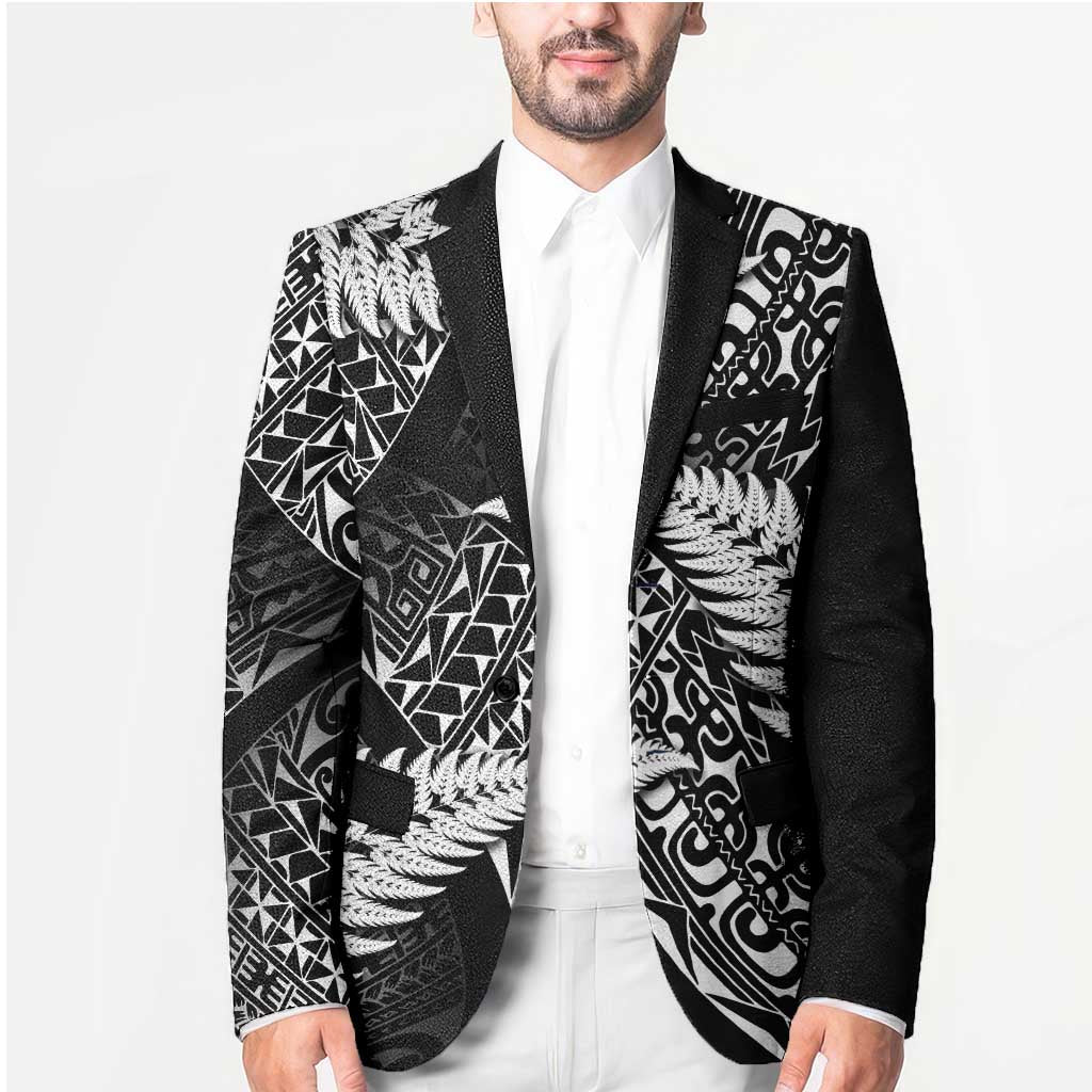 New Zealand Rugby Pacific Personalised Blazer All Black Maori Pasifika Fern Pattern - Aussie Hoodie
