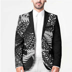 New Zealand Rugby Pacific Personalised Blazer All Black Maori Pasifika Fern Pattern - Aussie Hoodie
