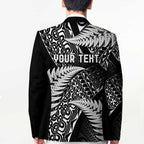 New Zealand Rugby Pacific Personalised Blazer All Black Maori Pasifika Fern Pattern - Aussie Hoodie