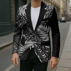 New Zealand Rugby Pacific Personalised Blazer All Black Maori Pasifika Fern Pattern - Aussie Hoodie