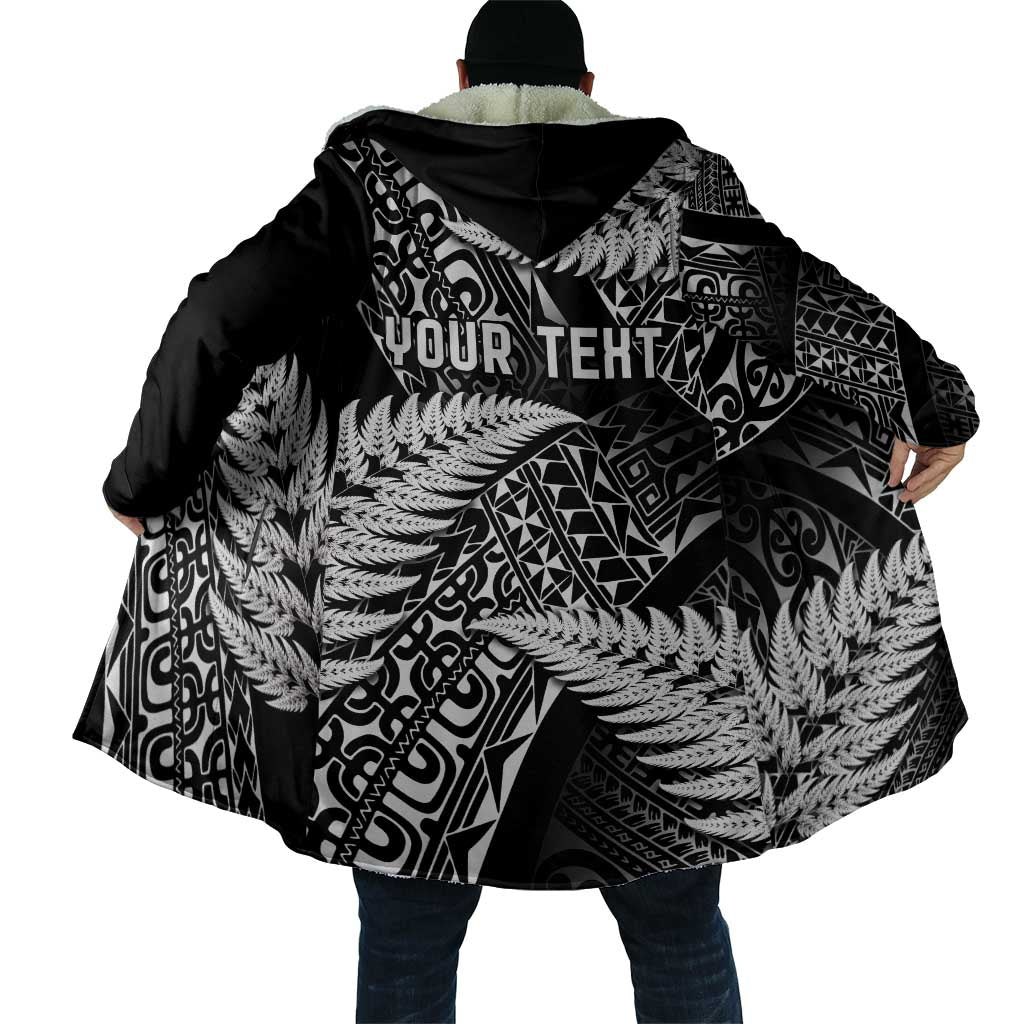 New Zealand Rugby Pacific Personalised Cloak All Black Maori Pasifika Fern Pattern - Aussie Hoodie