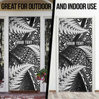 New Zealand Rugby Pacific Personalised Door Cover All Black Maori Pasifika Fern Pattern - Aussie Hoodie