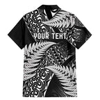 New Zealand Rugby Pacific Personalised Family Matching Mermaid Dress and Hawaiian Shirt All Black Maori Pasifika Fern Pattern