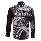 New Zealand Rugby Pacific Personalised Family Matching Mermaid Dress and Hawaiian Shirt All Black Maori Pasifika Fern Pattern