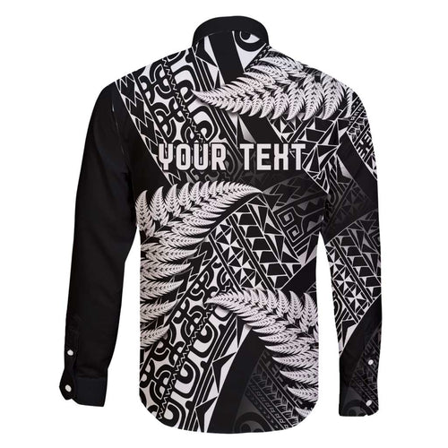 New Zealand Rugby Pacific Personalised Family Matching Short Sleeve Bodycon Dress and Hawaiian Shirt All Black Maori Pasifika Fern Pattern