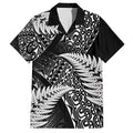 New Zealand Rugby Pacific Personalised Family Matching Summer Maxi Dress and Hawaiian Shirt All Black Maori Pasifika Fern Pattern