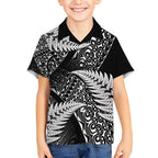New Zealand Rugby Pacific Personalised Hawaiian Shirt All Black Maori Pasifika Fern Pattern