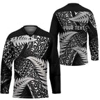 New Zealand Rugby Pacific Personalised Hockey Jersey All Black Maori Pasifika Fern Pattern - Aussie Hoodie