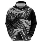 New Zealand Rugby Pacific Personalised Hoodie All Black Maori Pasifika Fern Pattern