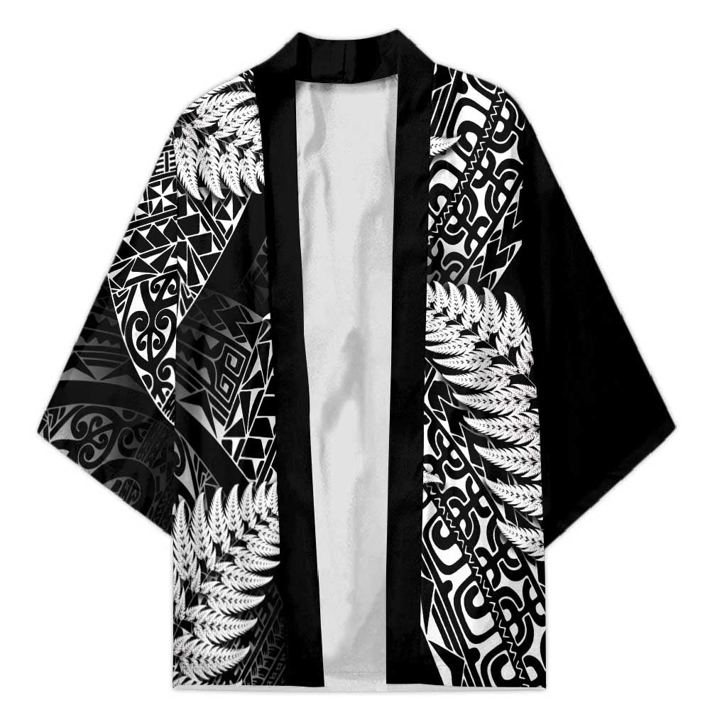 New Zealand Rugby Pacific Personalised Kimono All Black Maori Pasifika Fern Pattern - Aussie Hoodie