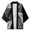 New Zealand Rugby Pacific Personalised Kimono All Black Maori Pasifika Fern Pattern - Aussie Hoodie