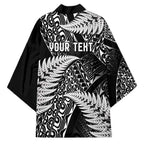 New Zealand Rugby Pacific Personalised Kimono All Black Maori Pasifika Fern Pattern - Aussie Hoodie