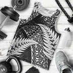 New Zealand Rugby Pacific Personalised Men Tank Top All Black Maori Pasifika Fern Pattern