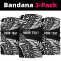 New Zealand Rugby Pacific Personalised Neck Gaiter All Black Maori Pasifika Fern Pattern - Aussie Hoodie