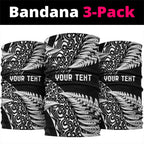 New Zealand Rugby Pacific Personalised Neck Gaiter All Black Maori Pasifika Fern Pattern - Aussie Hoodie