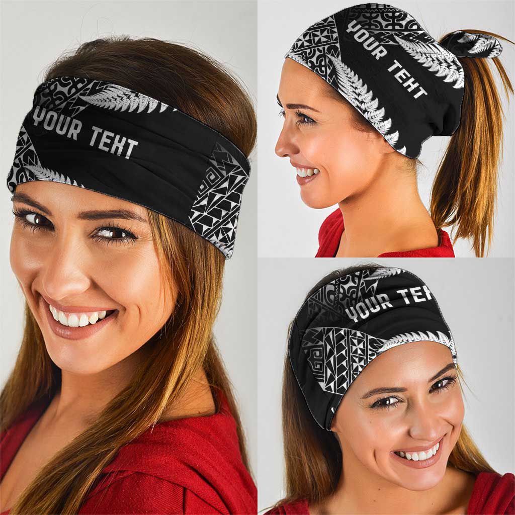 New Zealand Rugby Pacific Personalised Neck Gaiter All Black Maori Pasifika Fern Pattern - Aussie Hoodie