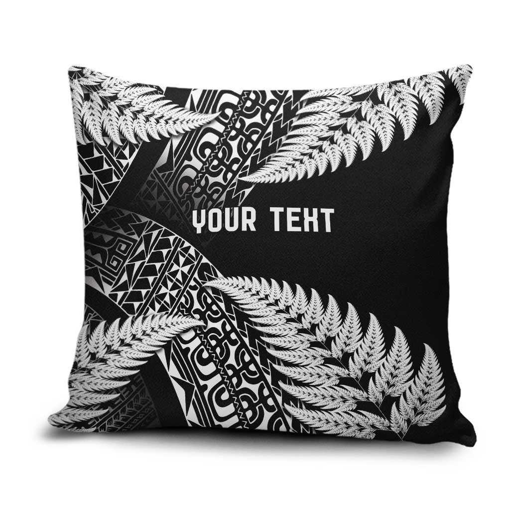 New Zealand Rugby Pacific Personalised Pillow Cover All Black Maori Pasifika Fern Pattern - Aussie Hoodie