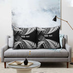 New Zealand Rugby Pacific Personalised Pillow Cover All Black Maori Pasifika Fern Pattern - Aussie Hoodie