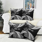 New Zealand Rugby Pacific Personalised Pillow Cover All Black Maori Pasifika Fern Pattern - Aussie Hoodie