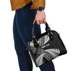 New Zealand Rugby Pacific Personalised Shoulder Handbag All Black Maori Pasifika Fern Pattern