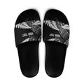 New Zealand Rugby Pacific Personalised Slide Sandals All Black Maori Pasifika Fern Pattern - Aussie Hoodie
