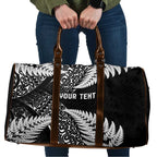 New Zealand Rugby Pacific Personalised Travel Bag All Black Maori Pasifika Fern Pattern - Aussie Hoodie