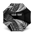 New Zealand Rugby Pacific Personalised Umbrella All Black Maori Pasifika Fern Pattern - Aussie Hoodie