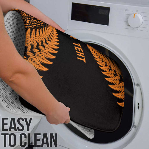 New Zealand Rugby Pacific Personalised Bathroom Set All Gold Maori Pasifika Fern Pattern - Aussie Hoodie