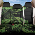 New Zealand Rugby Pacific Personalised Back Car Seat Cover All Lime Maori Pasifika Fern Pattern