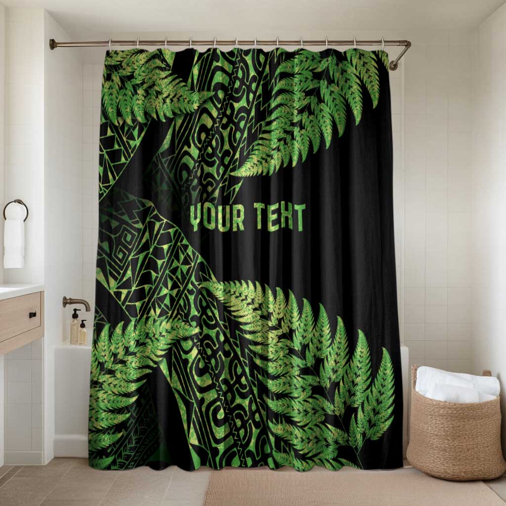 New Zealand Rugby Pacific Personalised Bathroom Set All Lime Maori Pasifika Fern Pattern - Aussie Hoodie