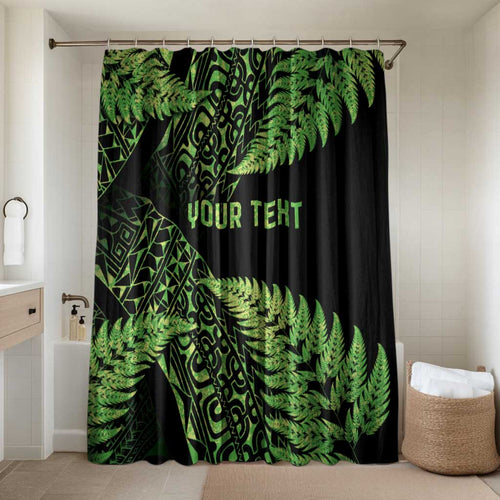 New Zealand Rugby Pacific Personalised Bathroom Set All Lime Maori Pasifika Fern Pattern - Aussie Hoodie