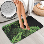 New Zealand Rugby Pacific Personalised Bathroom Set All Lime Maori Pasifika Fern Pattern - Aussie Hoodie