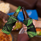 New Zealand Rugby Pacific Personalised 4 in 1 Can Cooler Tumbler All Lime Maori Pasifika Fern Pattern