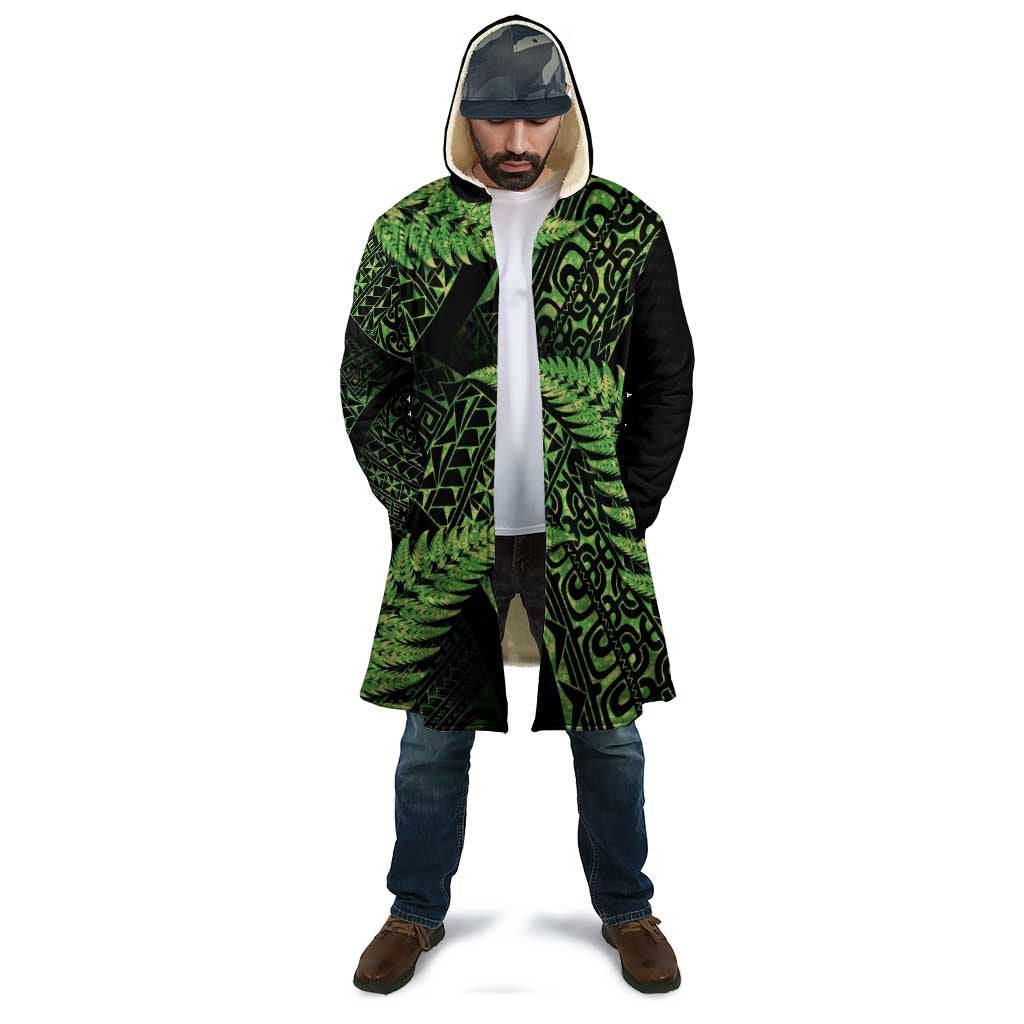 New Zealand Rugby Pacific Personalised Cloak All Lime Maori Pasifika Fern Pattern - Aussie Hoodie