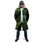 New Zealand Rugby Pacific Personalised Cloak All Lime Maori Pasifika Fern Pattern - Aussie Hoodie