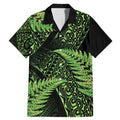 New Zealand Rugby Pacific Personalised Family Matching Mermaid Dress and Hawaiian Shirt All Lime Maori Pasifika Fern Pattern