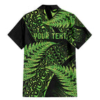 New Zealand Rugby Pacific Personalised Family Matching Mermaid Dress and Hawaiian Shirt All Lime Maori Pasifika Fern Pattern