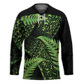 New Zealand Rugby Pacific Personalised Hockey Jersey All Lime Maori Pasifika Fern Pattern - Aussie Hoodie